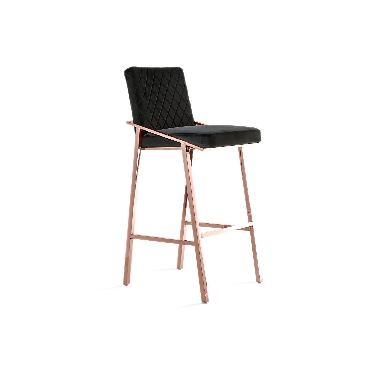 Nolan Rose Gold Bar Stool | Luxe Style