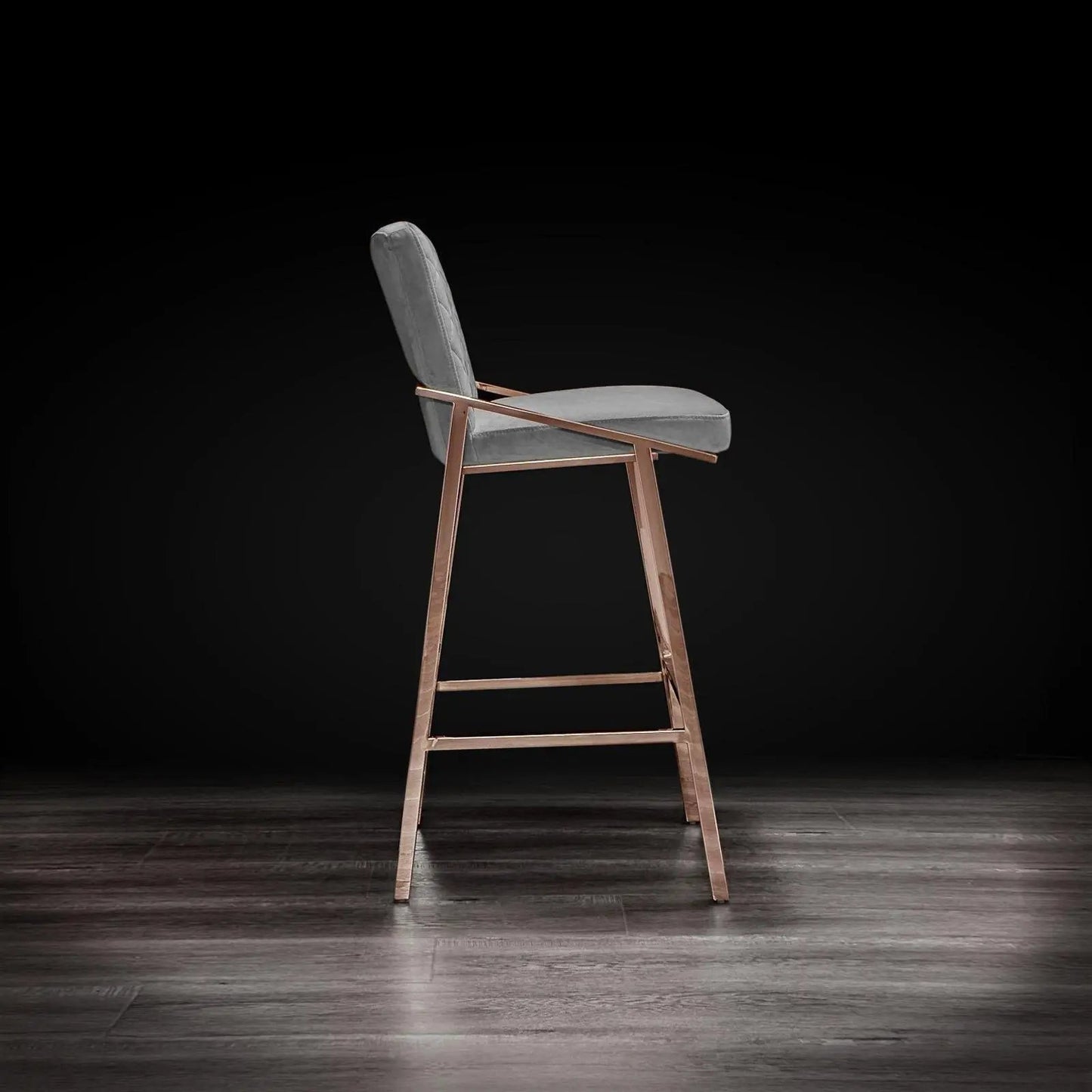 Nolan Rose Gold Bar Stool | Luxe Style