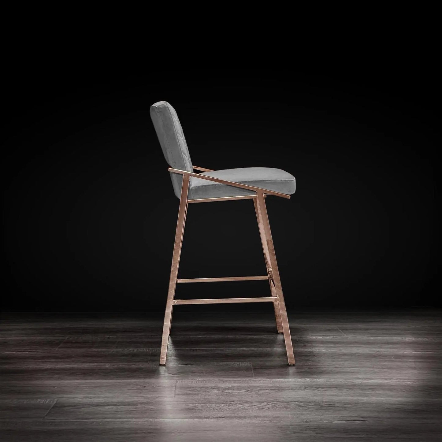 Nolan Counter Stool in Rose Gold Finish