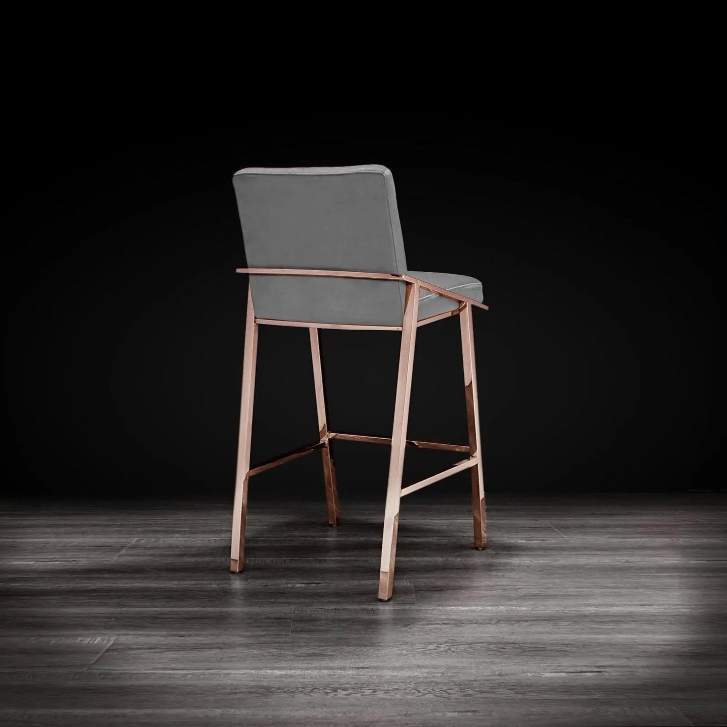 Nolan Counter Stool in Rose Gold Finish