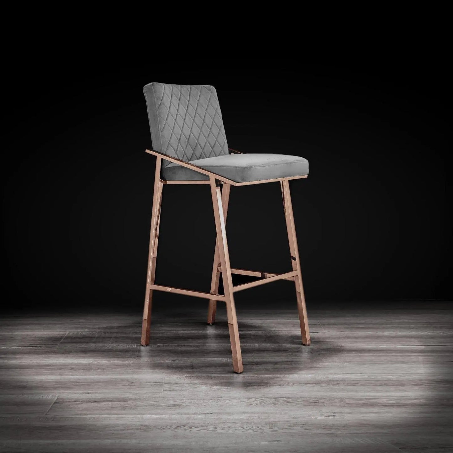 Nolan Rose Gold Bar Stool | Luxe Style