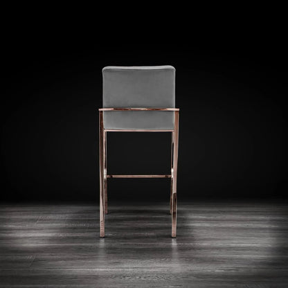 Nolan Counter Stool in Rose Gold Finish