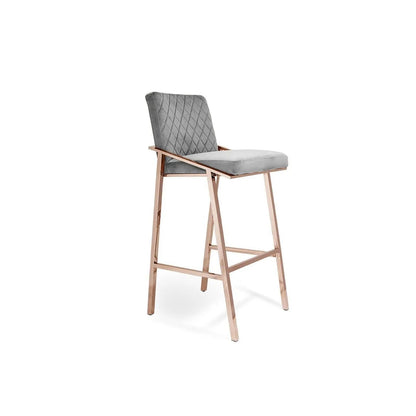 Nolan Rose Gold Bar Stool | Luxe Style