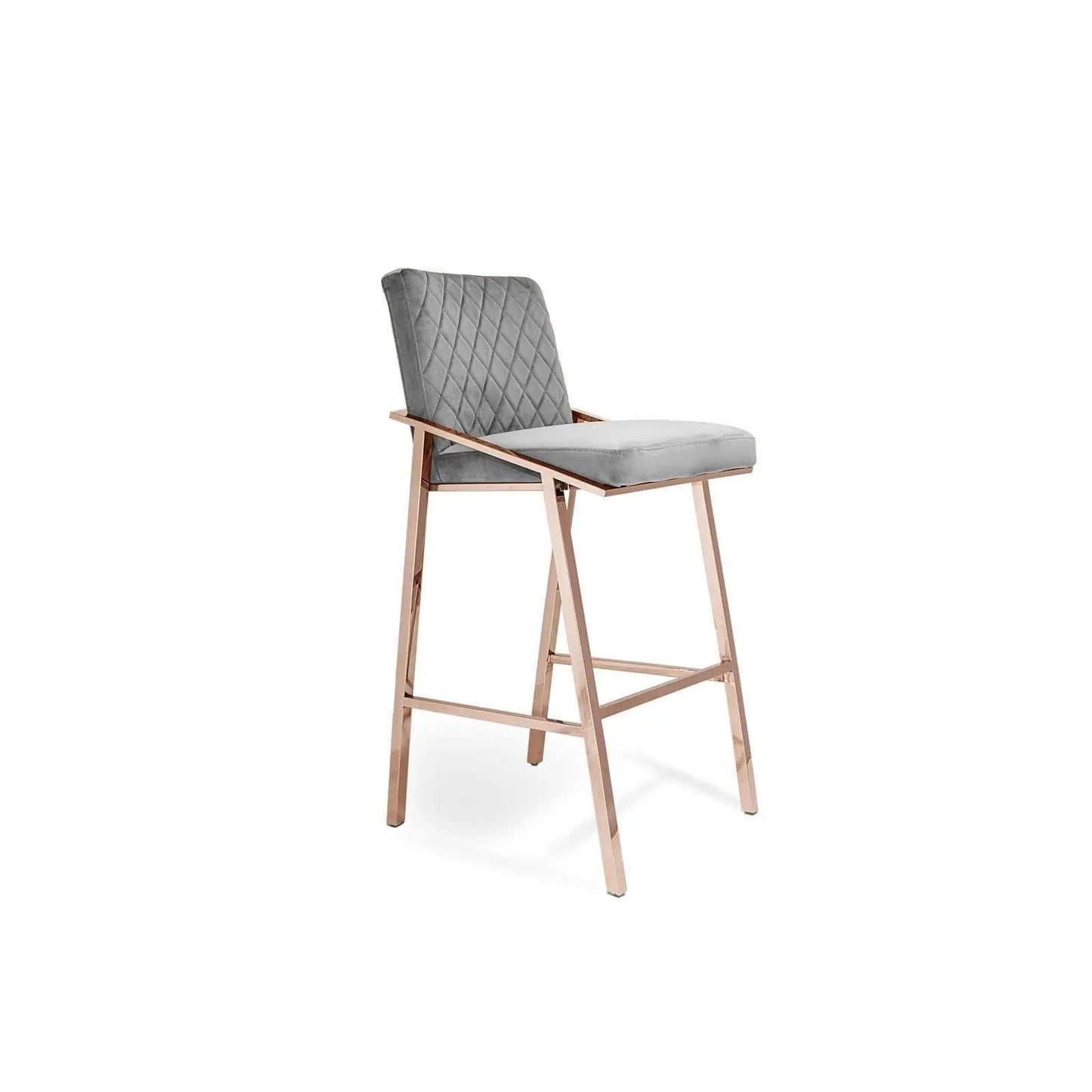 Nolan Counter Stool in Rose Gold Finish