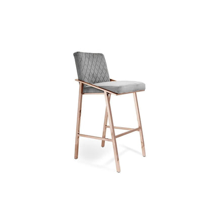 Nolan Counter Stool in Rose Gold Finish