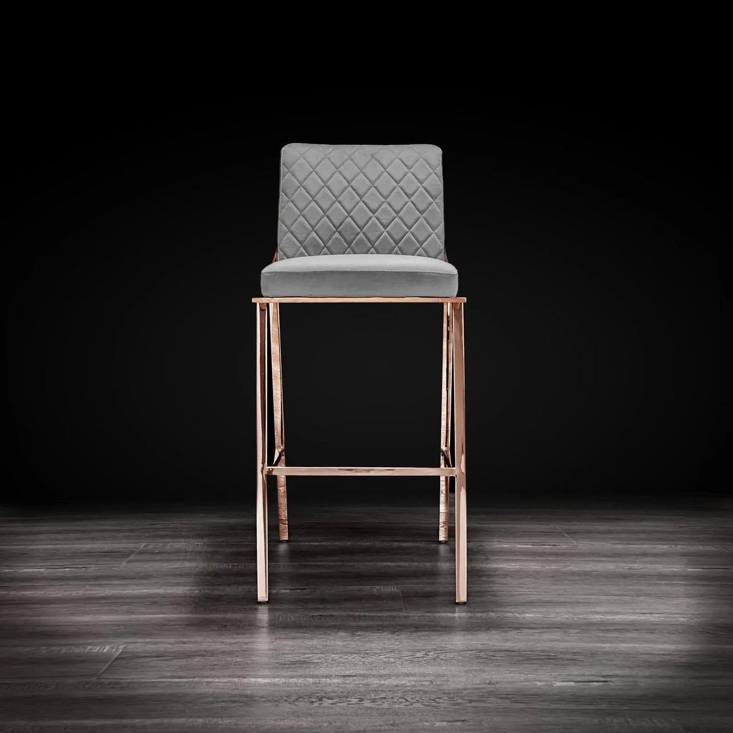 Nolan Rose Gold Bar Stool | Luxe Style