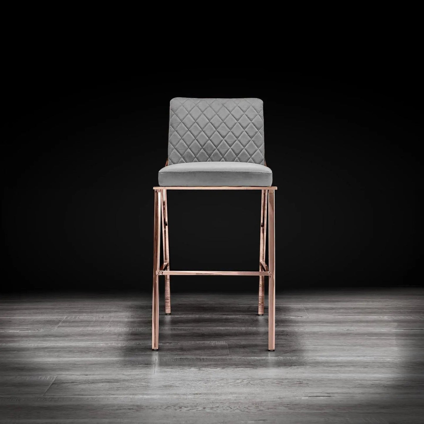 Nolan Counter Stool in Rose Gold Finish