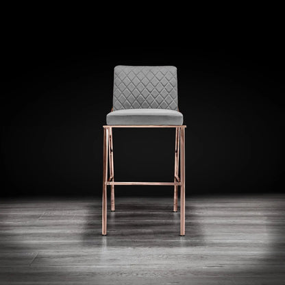 Nolan Counter Stool in Rose Gold Finish