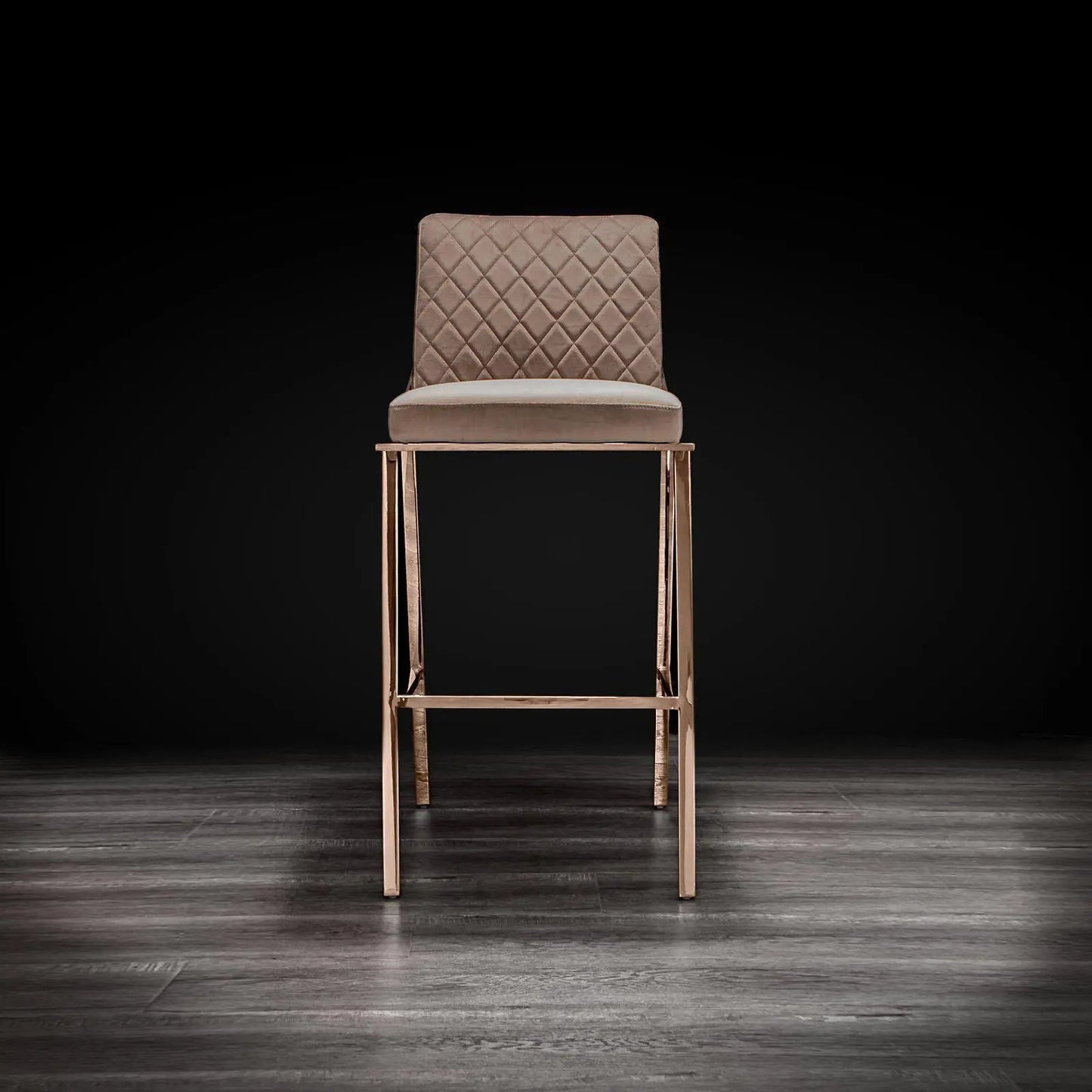 Nolan Rose Gold Bar Stool | Luxe Style
