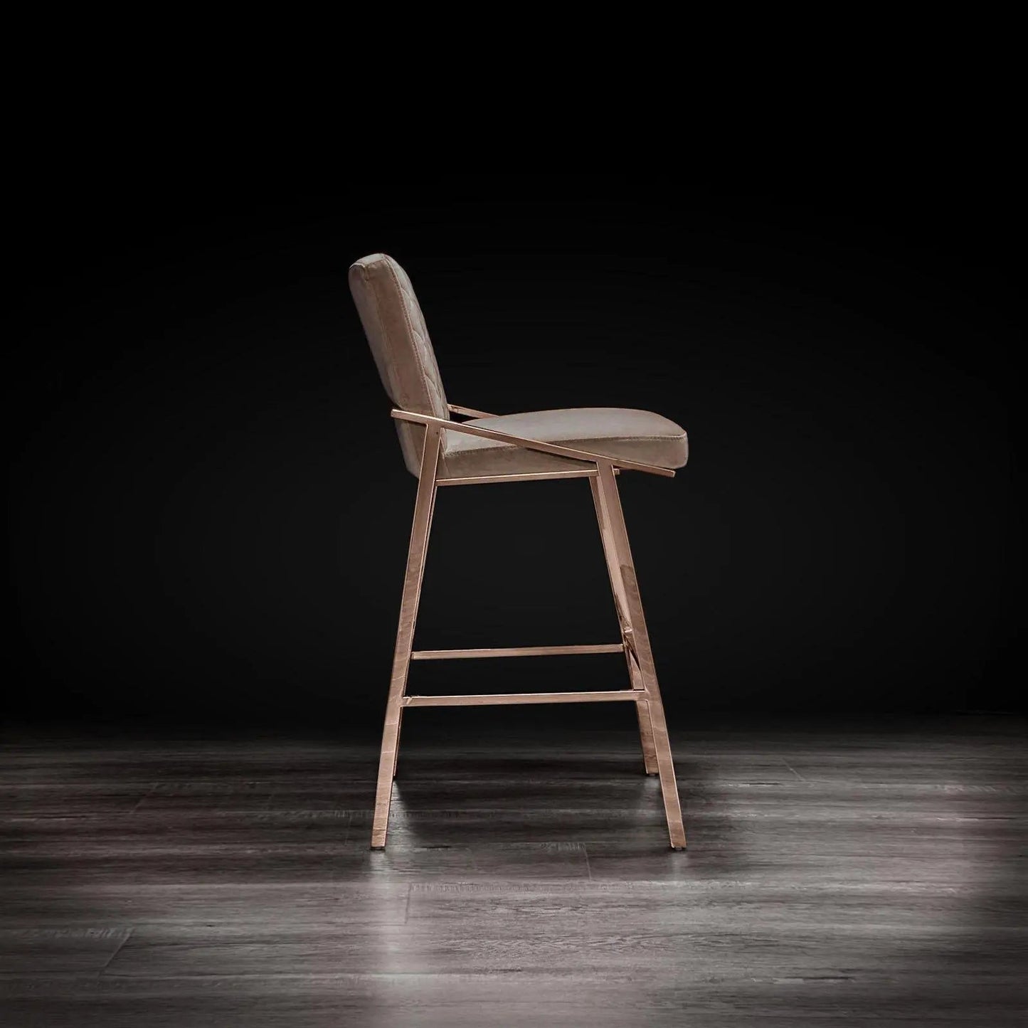 Nolan Counter Stool in Rose Gold Finish