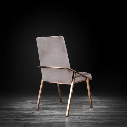 Nolan Rose Gold Stylish Dining Chair