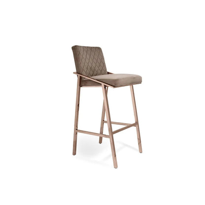 Nolan Rose Gold Bar Stool | Luxe Style