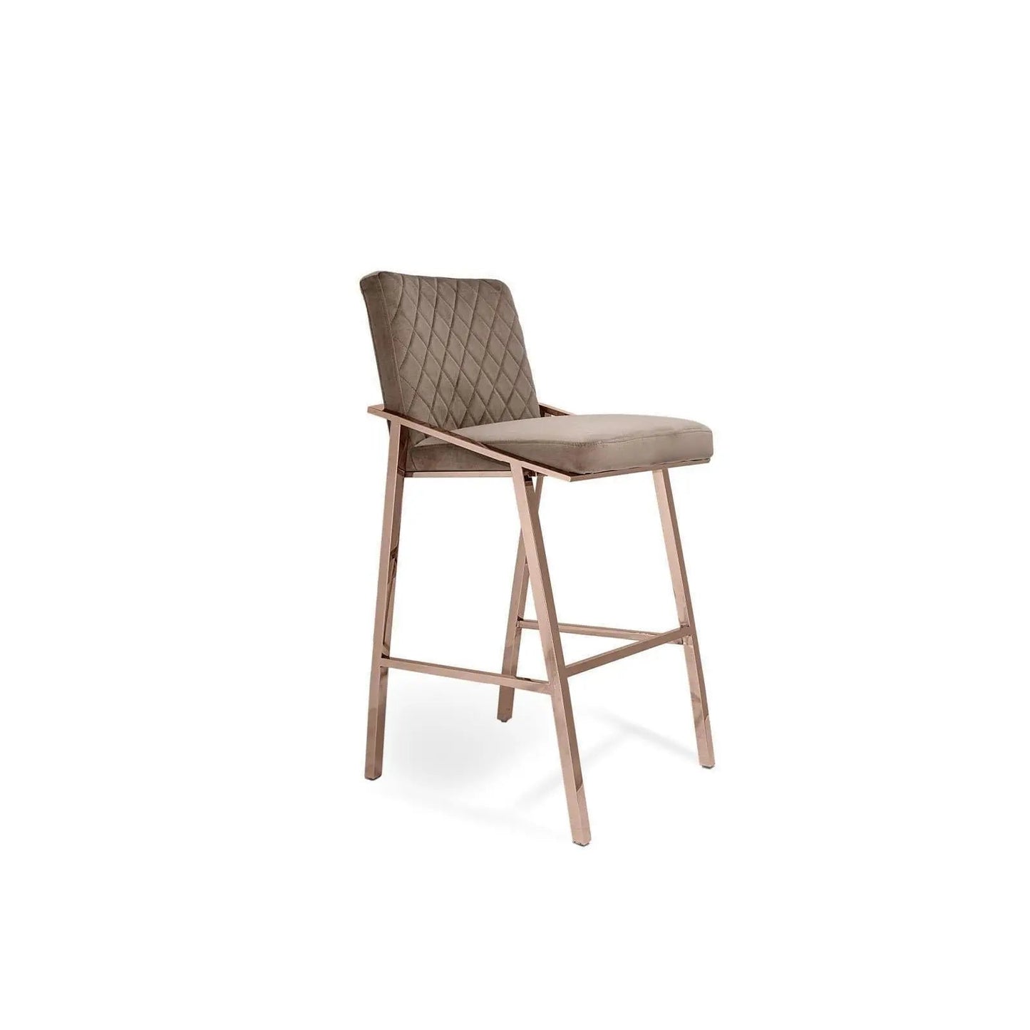 Nolan Counter Stool in Rose Gold Finish