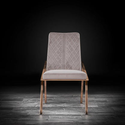 Nolan Rose Gold Stylish Dining Chair