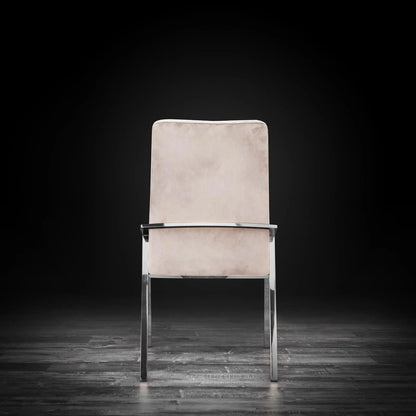 Nolan Sleek Silver Dining Chair