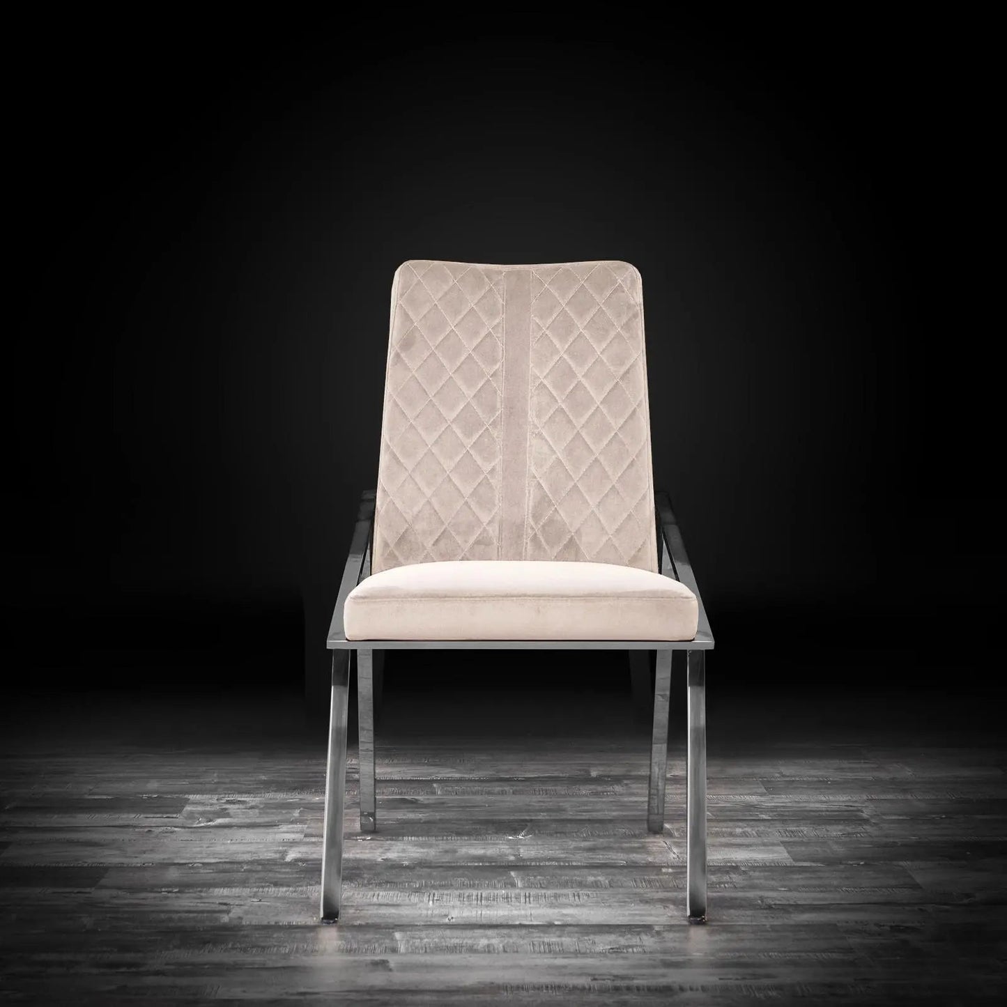 Nolan Sleek Silver Dining Chair