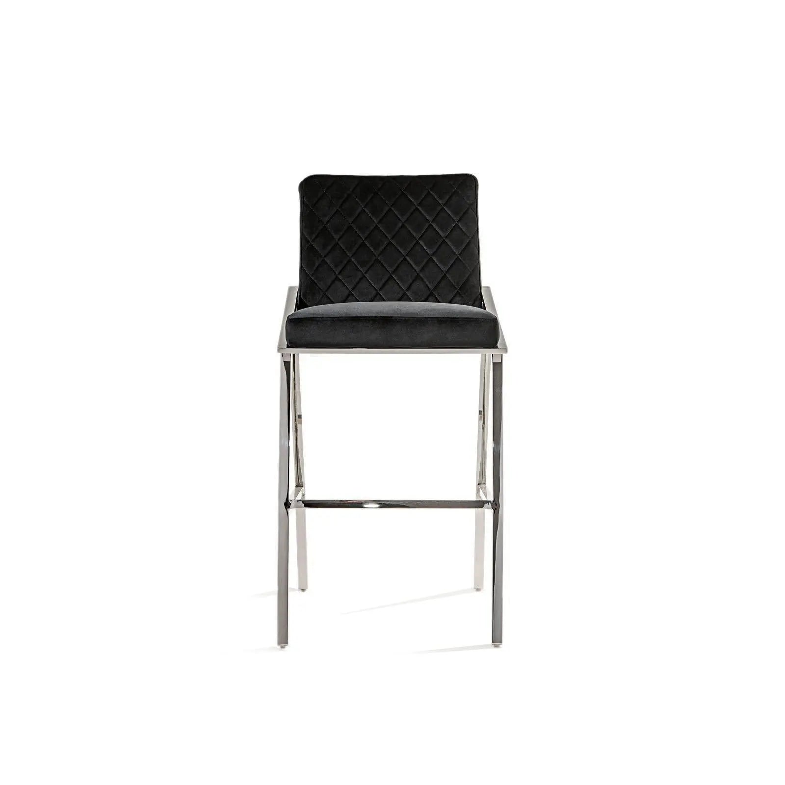 Nolan Silver Black Counter Stool