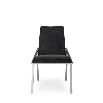 Nolan Silver Black Dining Chair RG