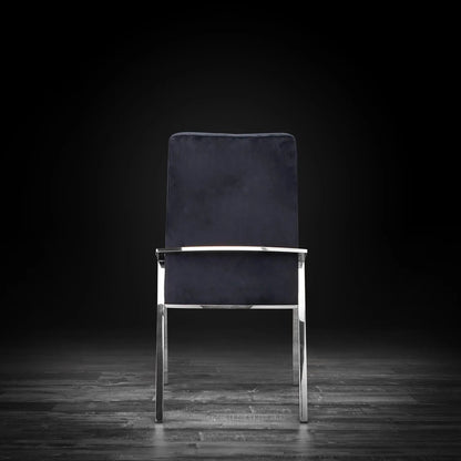 Nolan Sleek Silver Dining Chair