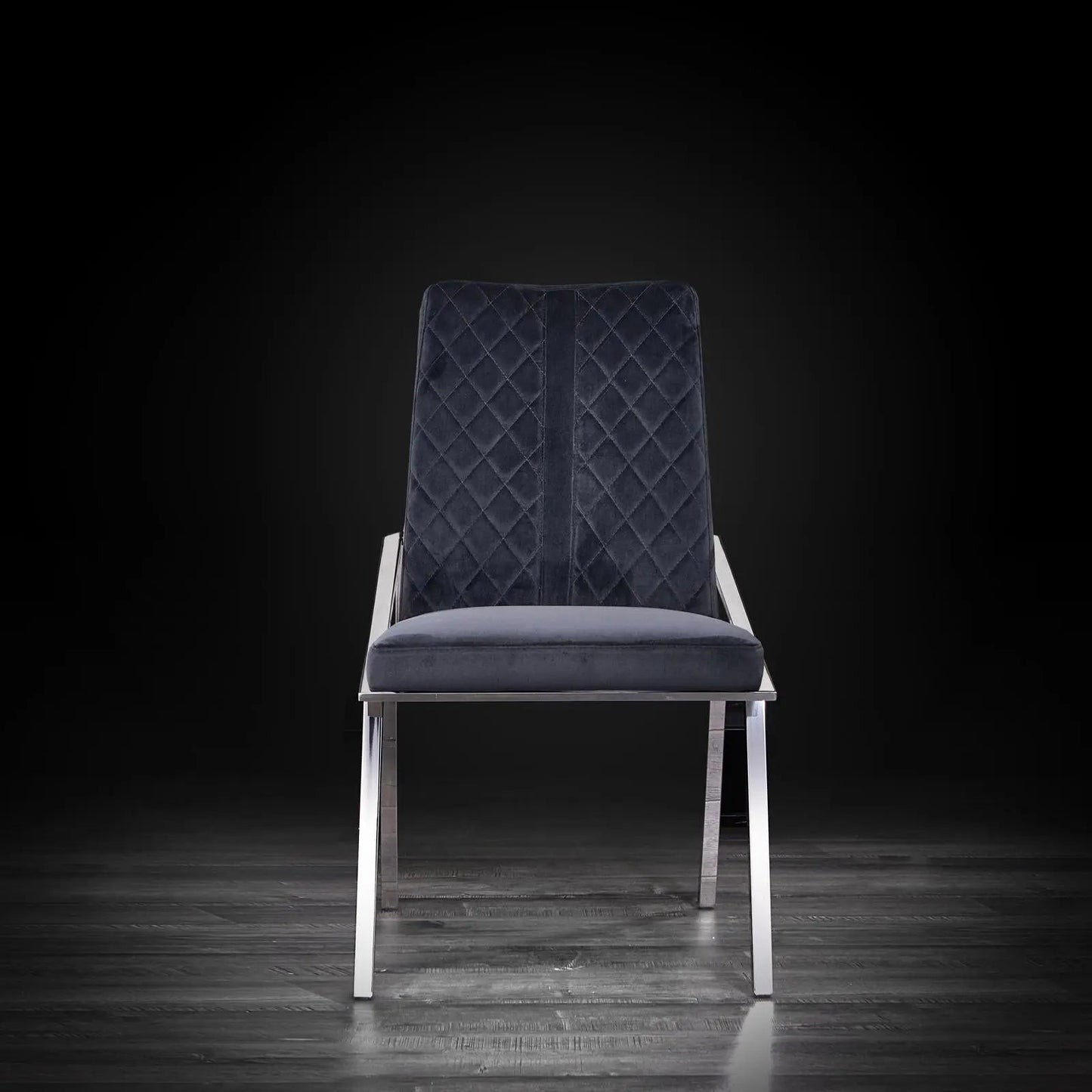 Nolan Sleek Silver Dining Chair