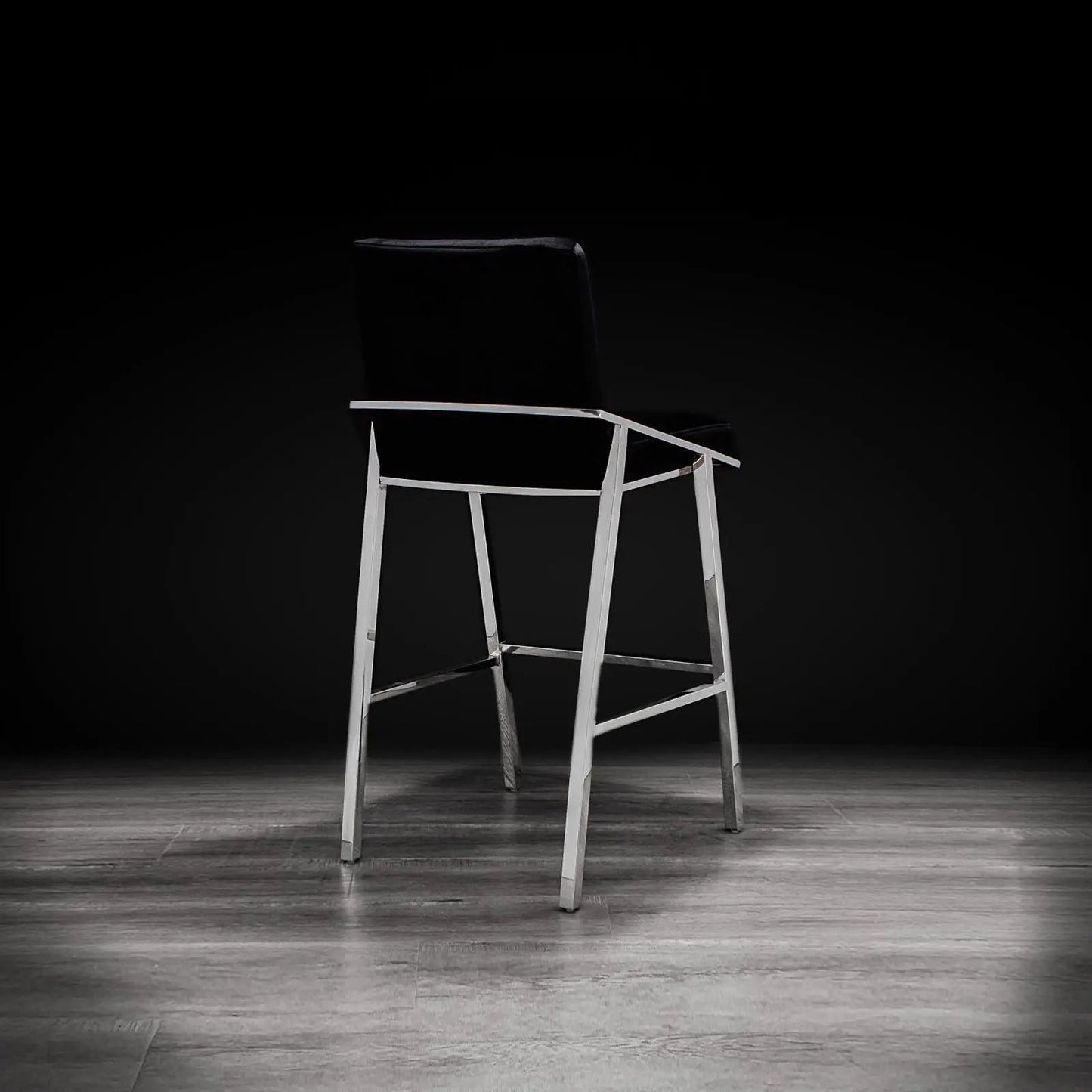 Nolan Counter Stool | Polished Silver
