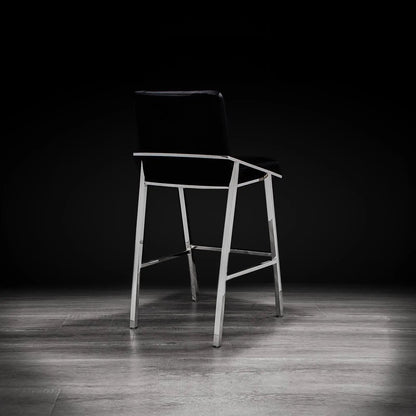 Nolan Counter Stool | Polished Silver