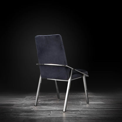 Nolan Sleek Silver Dining Chair