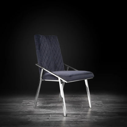 Nolan Sleek Silver Dining Chair