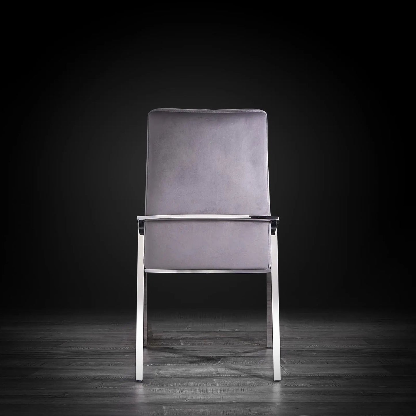 Nolan Sleek Silver Dining Chair
