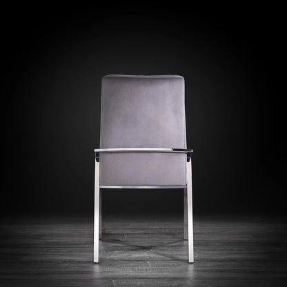 Nolan Sleek Silver Dining Chair