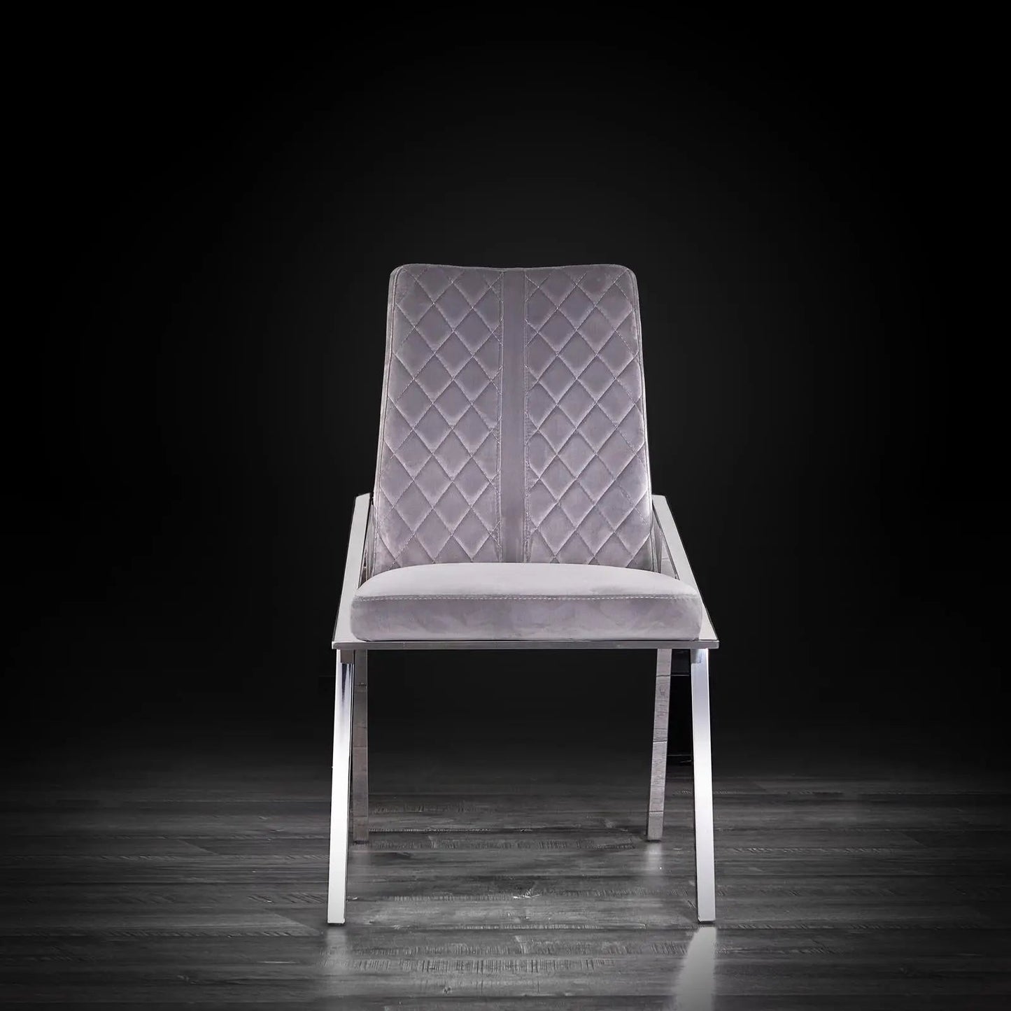 Nolan Sleek Silver Dining Chair