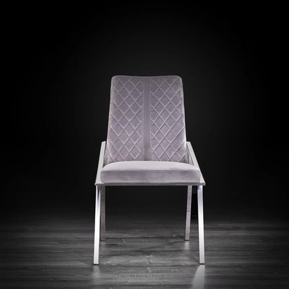 Nolan Sleek Silver Dining Chair