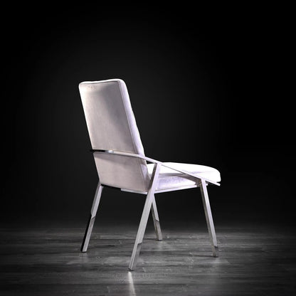 Nolan Sleek Silver Dining Chair