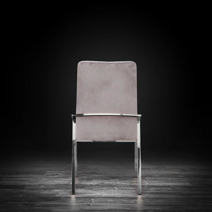 Nolan Sleek Silver Dining Chair