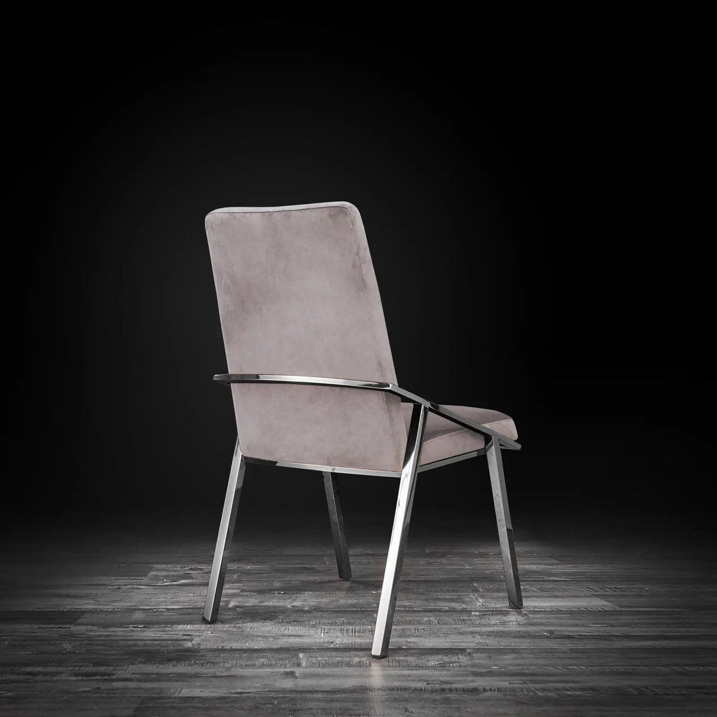 Nolan Sleek Silver Dining Chair