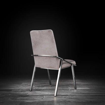 Nolan Sleek Silver Dining Chair