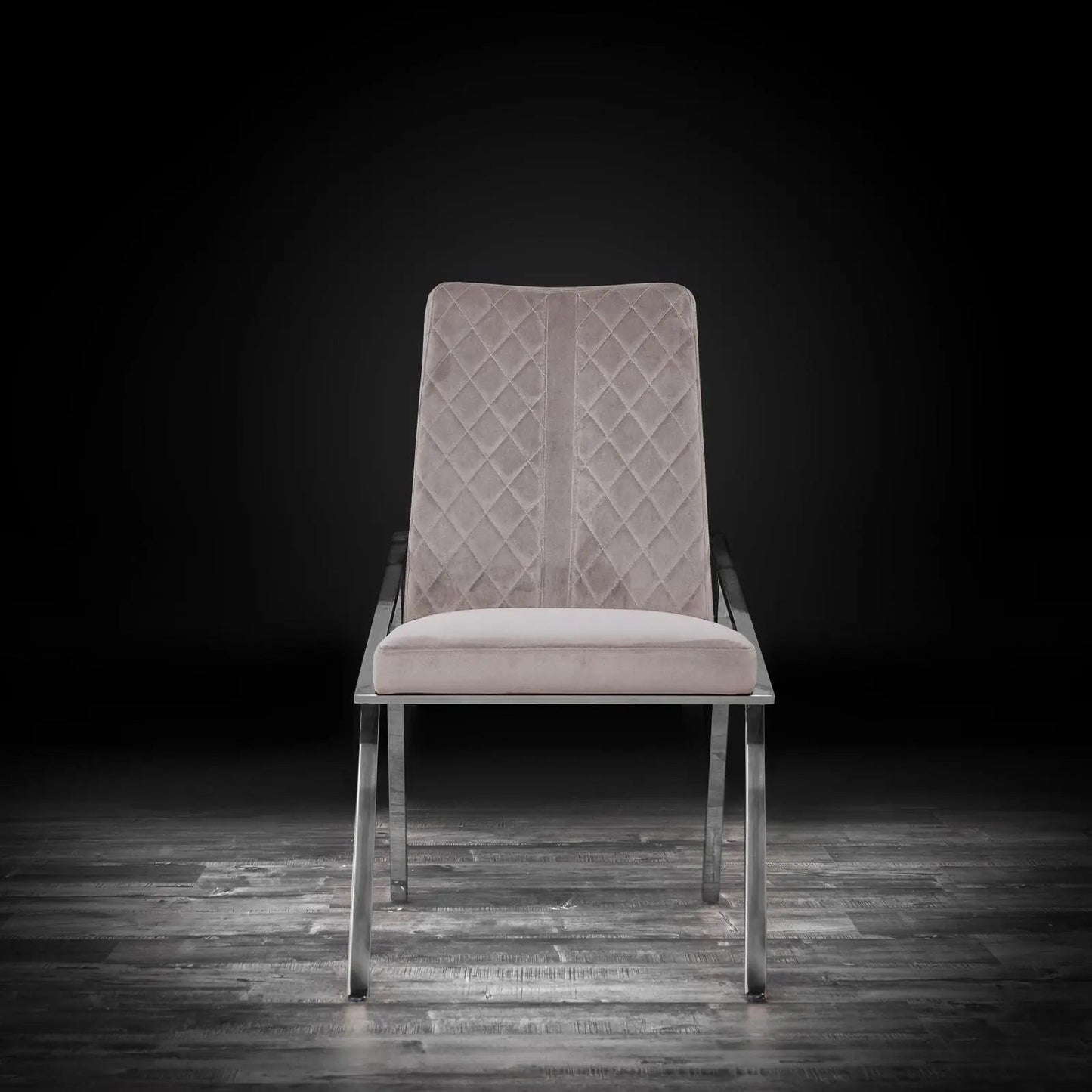 Nolan Sleek Silver Dining Chair