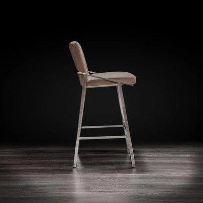 Nolan Silver Bar Stool – Sleek Modern Design
