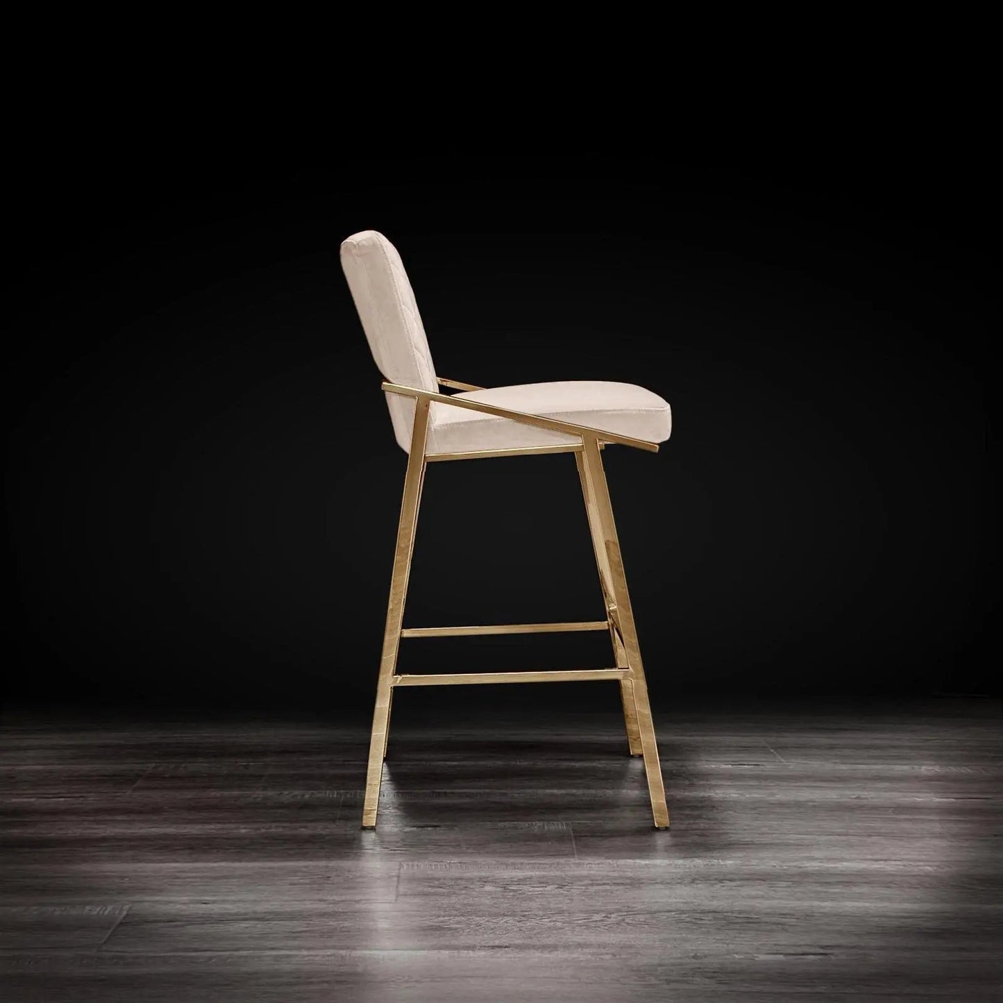Nolan Titanium Gold Counter Bar Stool