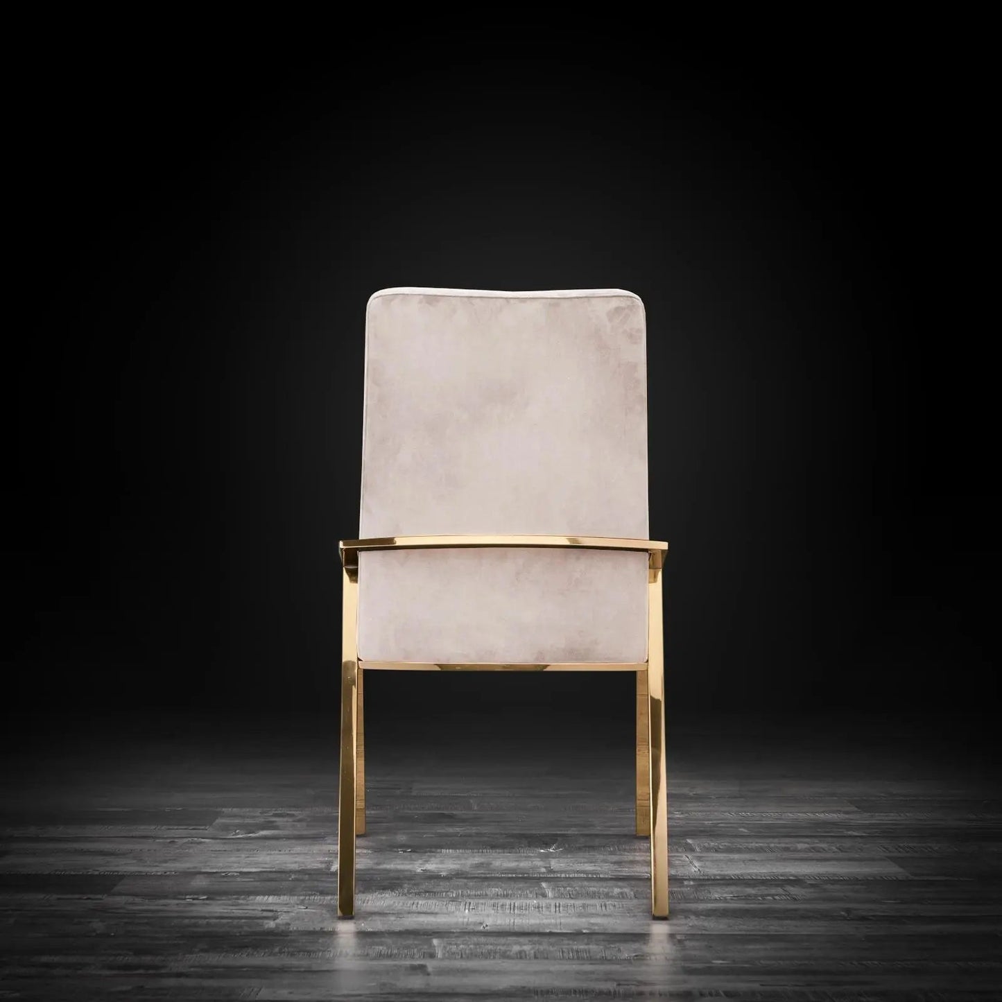 Nolan Titanium Gold Designer Dining Chair