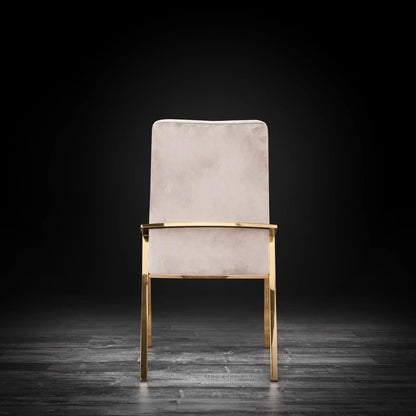 Nolan Titanium Gold Designer Dining Chair