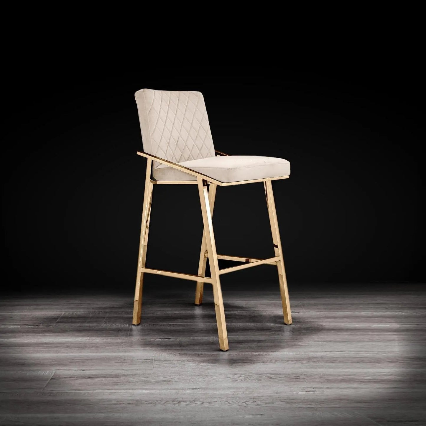 Nolan Titanium Gold Counter Bar Stool