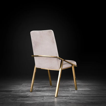 Nolan Titanium Gold Designer Dining Chair
