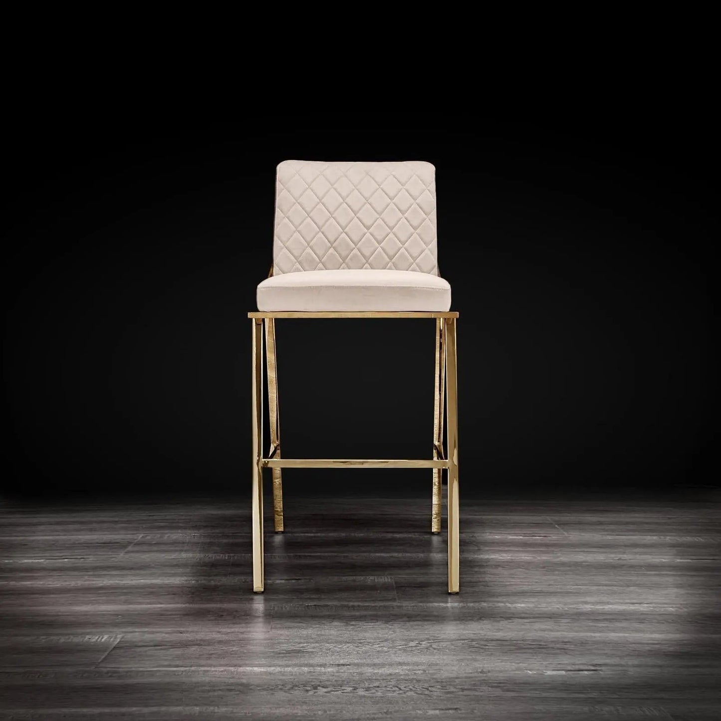 Nolan Titanium Gold Counter Bar Stool