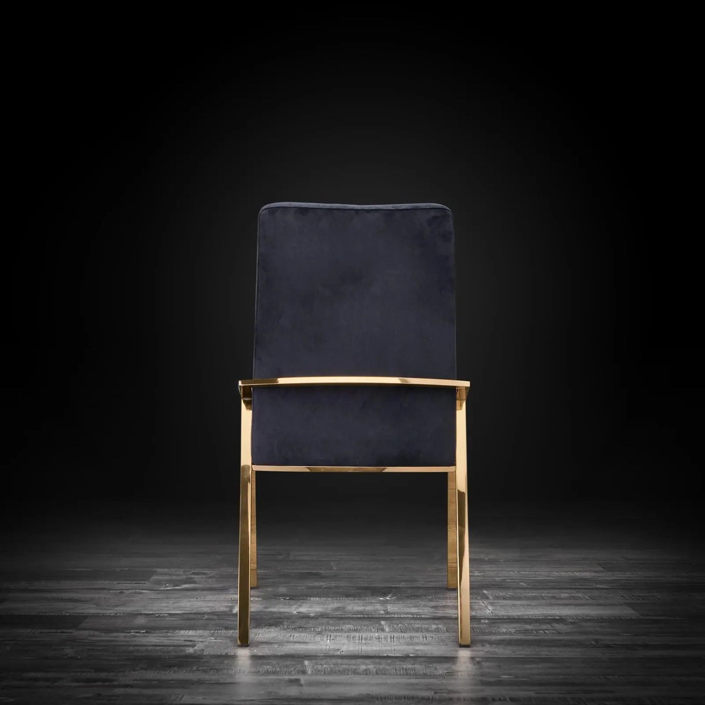 Nolan Titanium Gold Designer Dining Chair