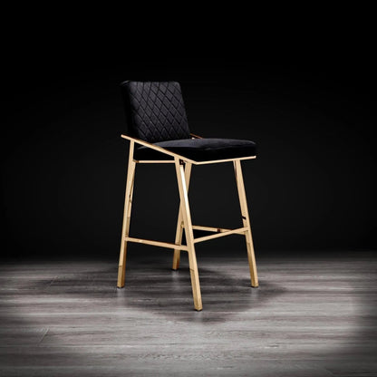 Nolan Titanium Gold Counter Bar Stool