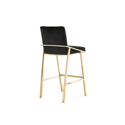 Nolan Titanium Gold Counter Bar Stool
