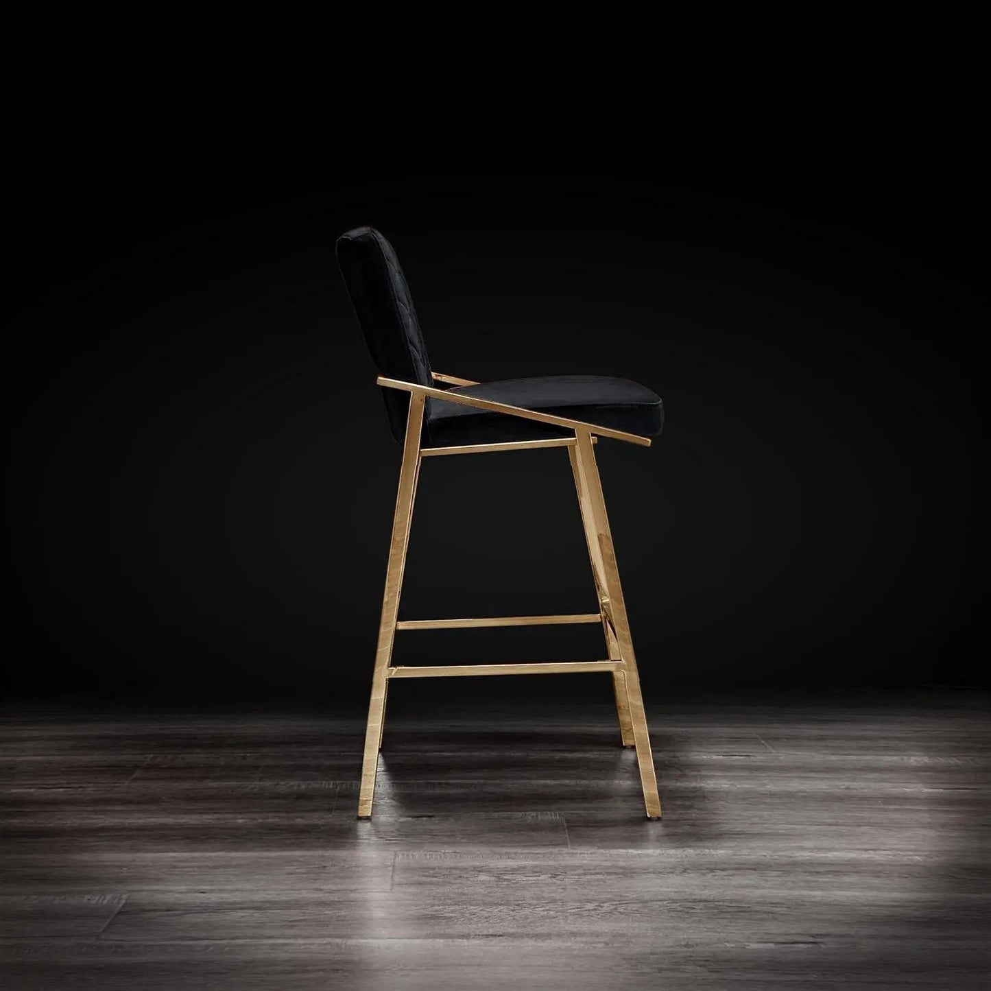Nolan Titanium Gold Counter Bar Stool