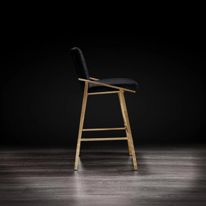 Nolan Titanium Gold Counter Bar Stool