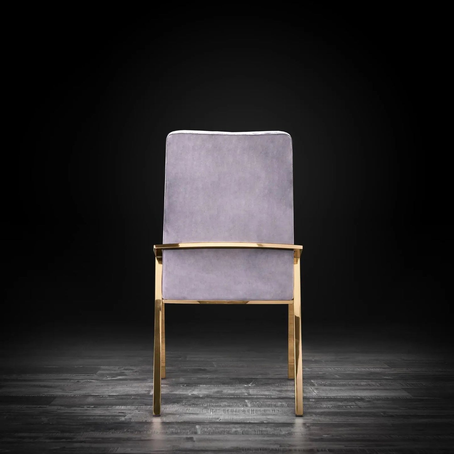 Nolan Titanium Gold Designer Dining Chair